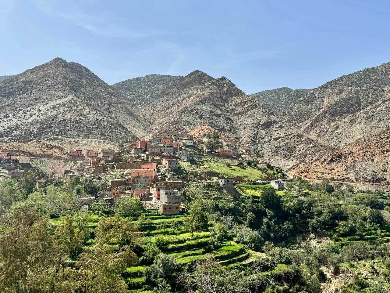 Authentic Amazigh village in the High Atlas Mountains of Morocco